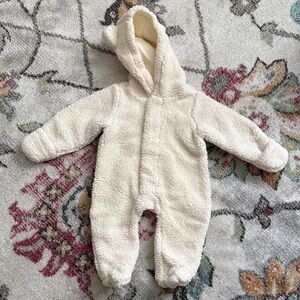 Magnetic Me Cream Fleece Kids Puffer